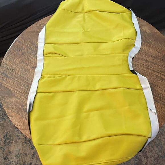 Yellow Lower Seat Cover for John Deere Gator Bench XUV HPX 625i 825i 855D S4 - Picture 4 of 6